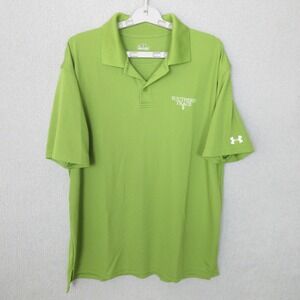 Under Armour Mens Polo Golf Shirt Southern Trace Logo Green Athletic Medium